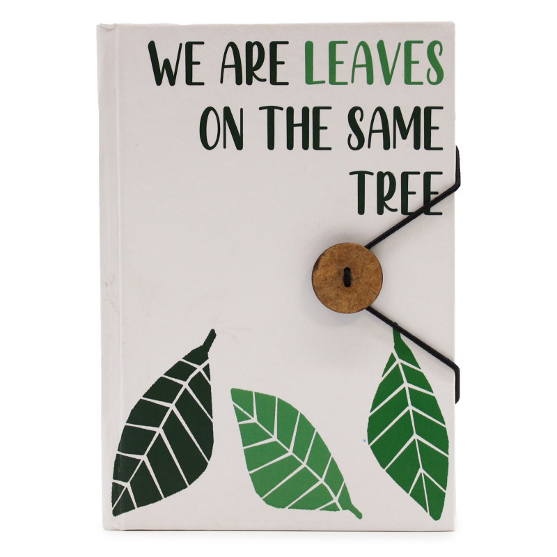 Petit carnet avec sangle - Feuilles sur le même arbre