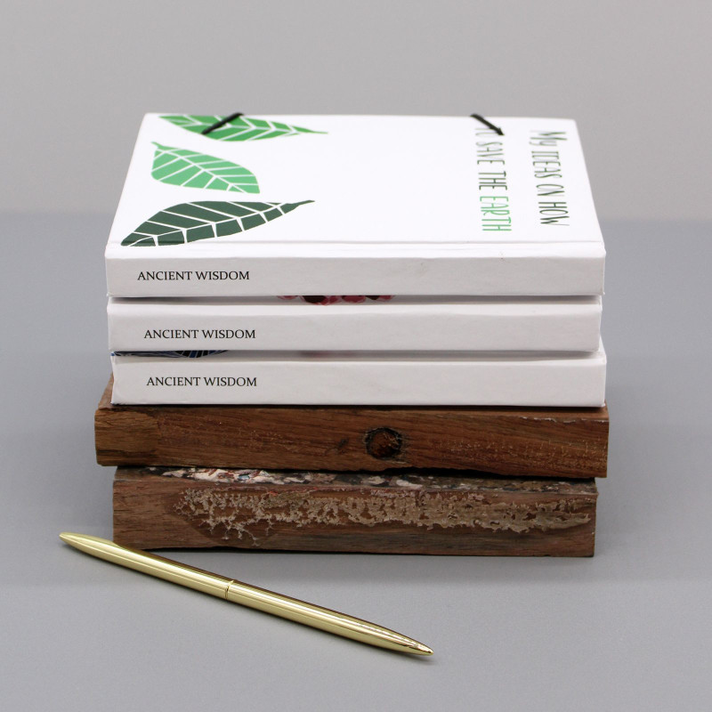 Petit carnet avec sangle - Feuilles sur le même arbre