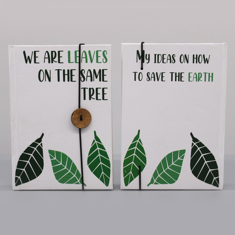 Petit carnet avec sangle - Feuilles sur le même arbre