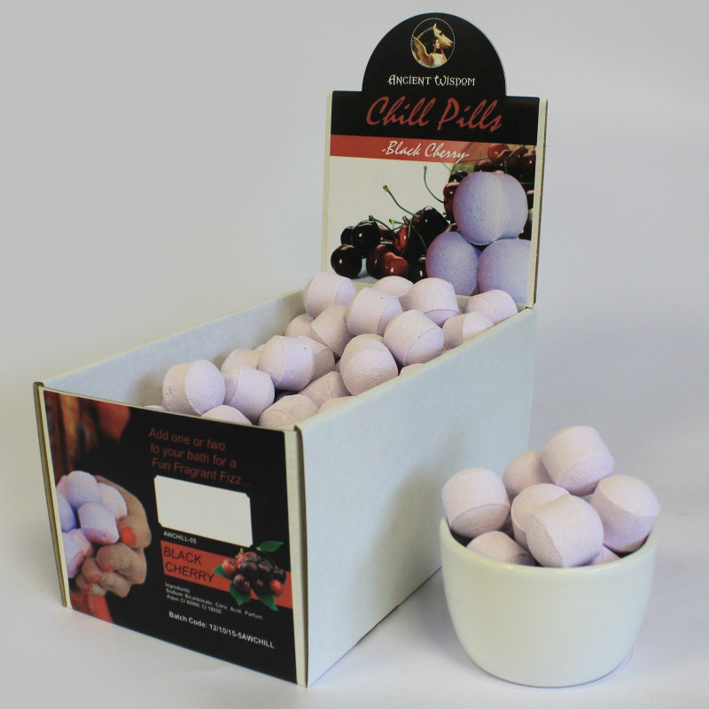Boîte de 1,3 kg de pilules relaxantes - Cerise noire