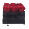 Bouquet de fleurs de savon - 9 roses rouges - Carré