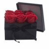 Bouquet de fleurs de savon - 9 roses rouges - Carré
