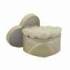 Bouquet cadeau de fleurs de savon - 13 roses crème - Cœur