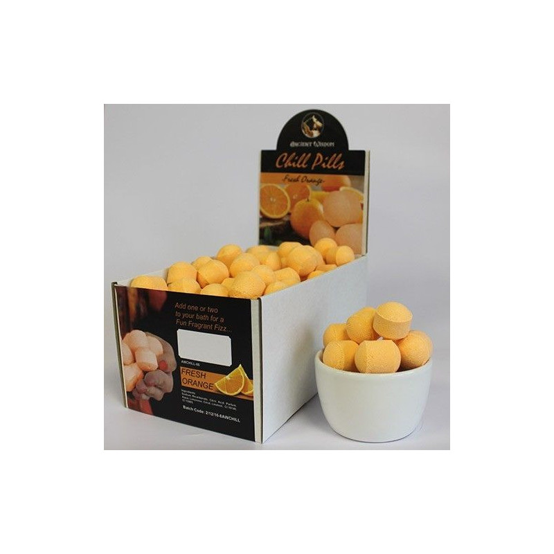 Boîte de 1,3 kg de pilules rafraîchissantes à l'orange fraîche