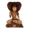 Statue de Bouddha sculptée à la main - Shiva avec Cobra - 50 cm