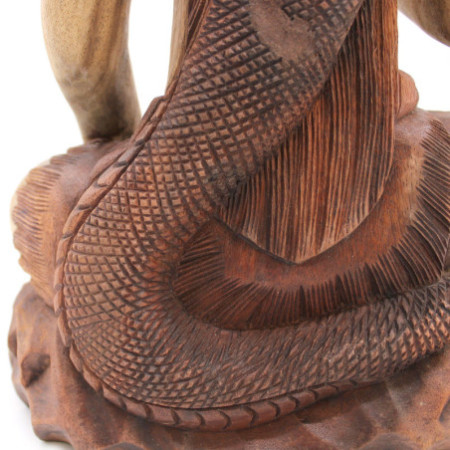 Statue de Bouddha sculptée à la main - Shiva avec Cobra - 50 cm