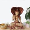 Statue de Bouddha sculptée à la main - Shiva avec Cobra - 50 cm
