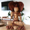 Statue de Bouddha sculptée à la main - Shiva avec Cobra - 50 cm