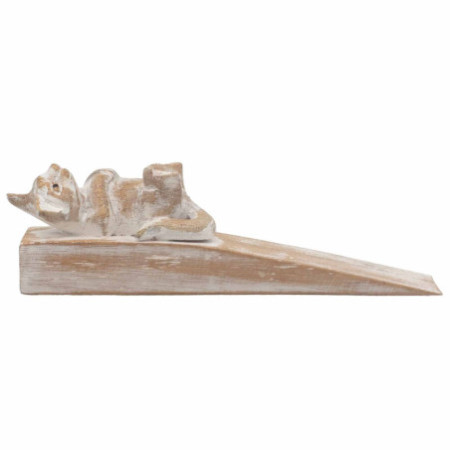 Butoir de porte sculpté à la main - Chaton