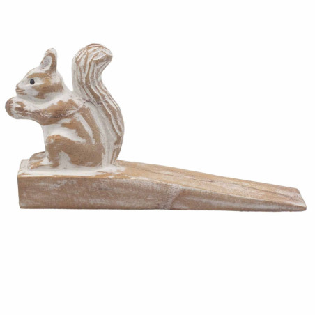 Butoir de porte sculpté à la main - Écureuil