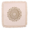 Coussin Mandala Lotus - 60x60cm - bronze
