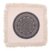 Coussin Mandala Traditionnel - 45x45cm - noir