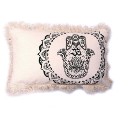 Coussin Mandala Hamsa - 30x50cm - vert