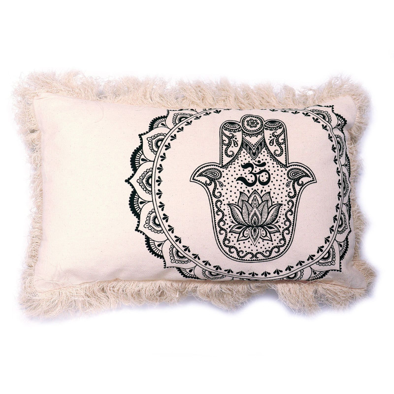 Coussin Mandala Hamsa - 30x50cm - vert