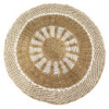 Jonc rond blanc et beige - Soleil intérieur - 1 m