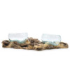 Verre fondu sur support double XL - 70 cm