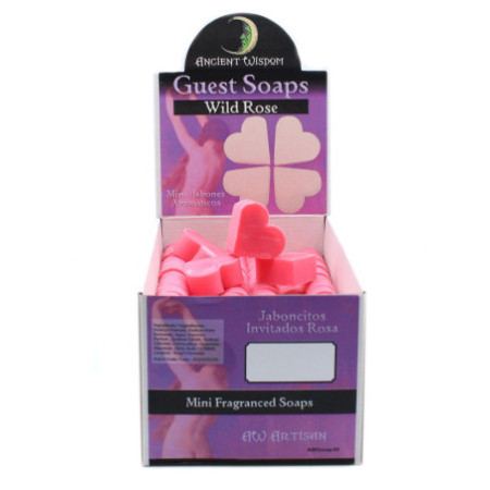 Savons d'invités Heart - Rose sauvage