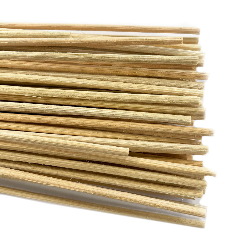 Lot de bâtonnets diffuseurs indonésiens de 2,5 mm - Environ 100 bâtonnets