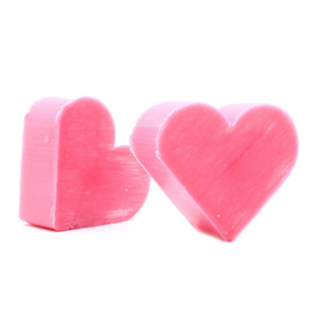 Savons d'invités Heart - Rose sauvage
