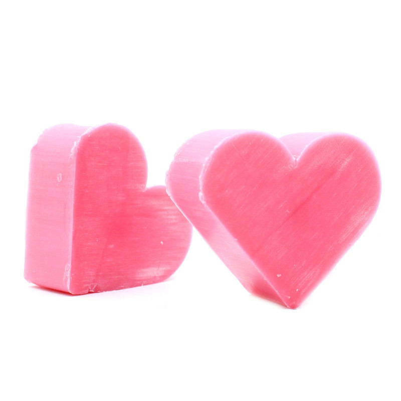 Savons d'invités Heart - Rose sauvage