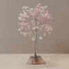 Arbre à pierres précieuses avec base en organite - 160 pierres - Quartz rose