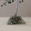 Arbre à pierres précieuses avec base en organite - 160 pierres - Agate mousse