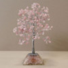 Arbre à pierres précieuses avec base en organite - 320 pierres - Quartz rose
