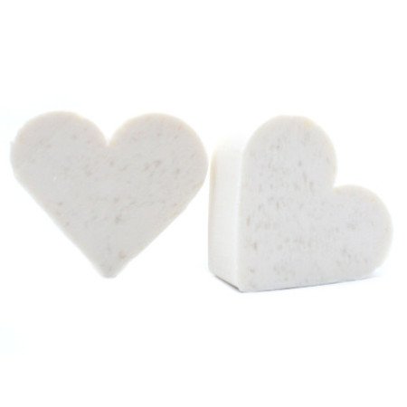 Savons invités Heart - Noix de coco
