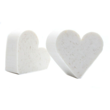 Savons invités Heart - Noix de coco