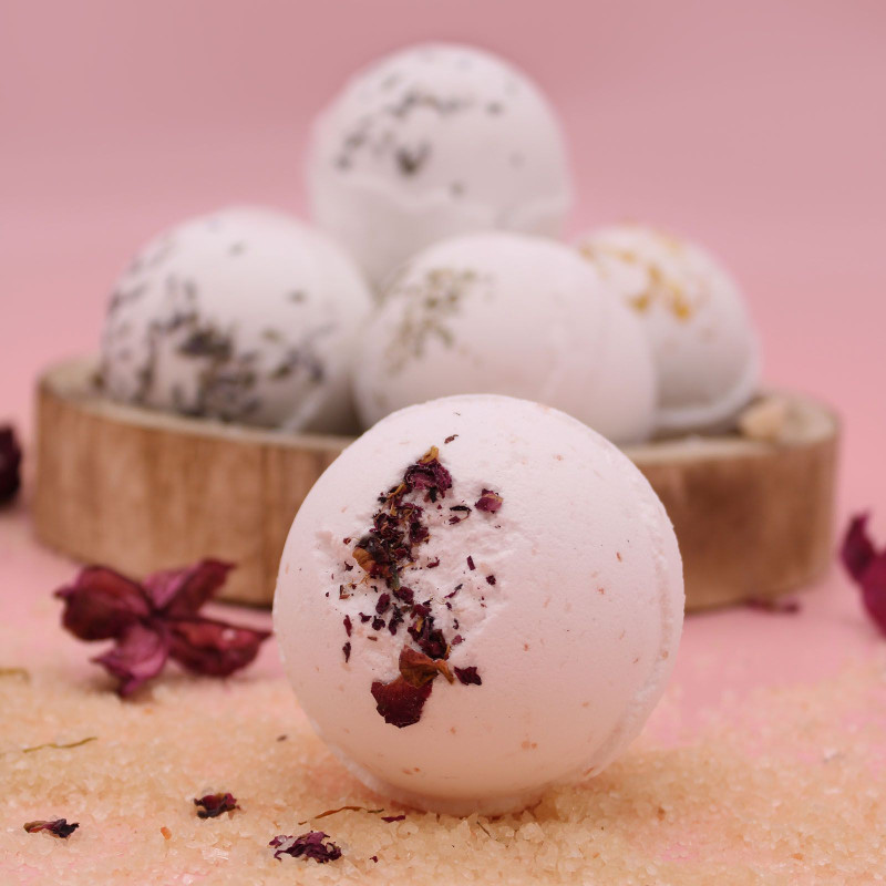 Bombe de bain sensuelle au sel de l'Himalaya