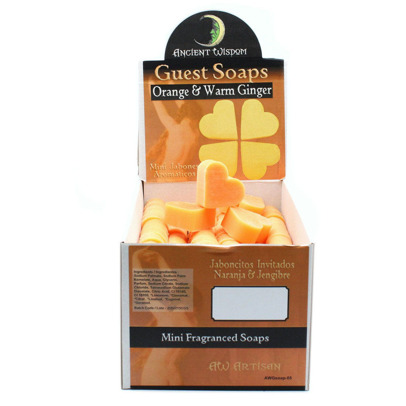 Savons d'invités Heart - Orange et gingembre chaud