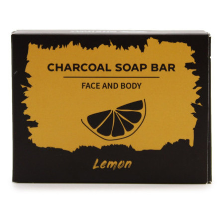 Savon au charbon 85g - Citron