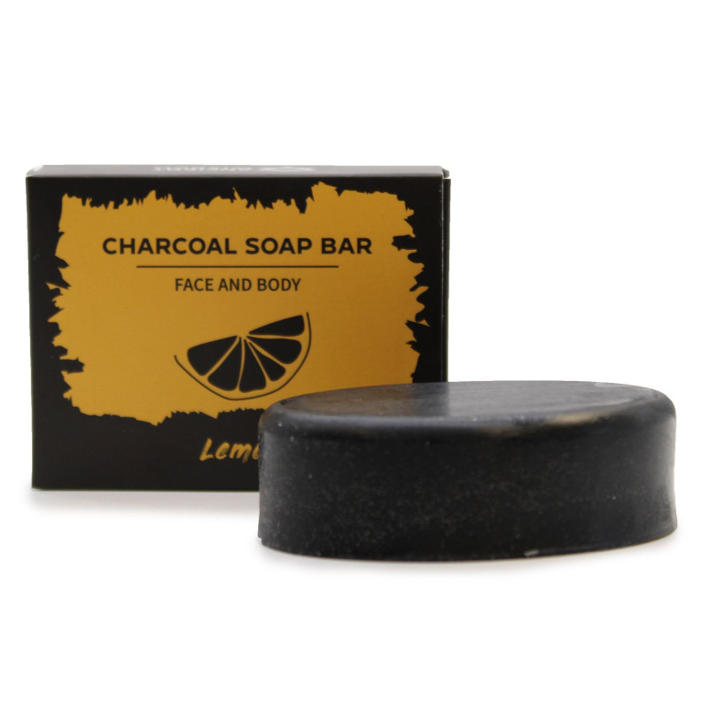 Savon au charbon 85g - Citron