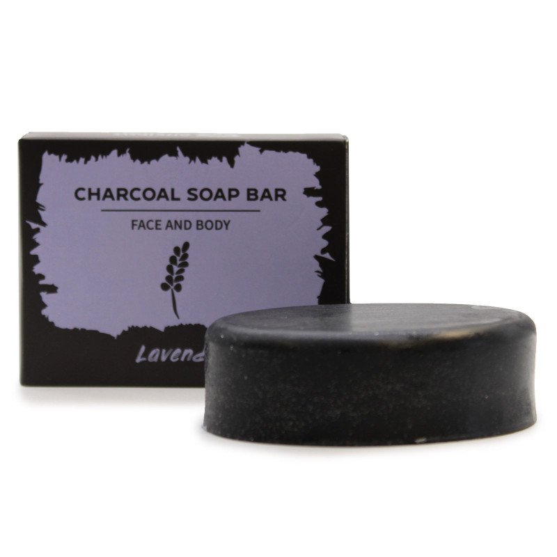 Savon au charbon 85 g - Lavande