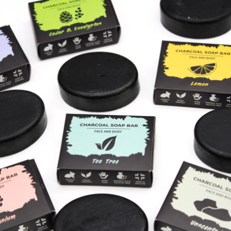 Savon au charbon 85 g - Sans parfum