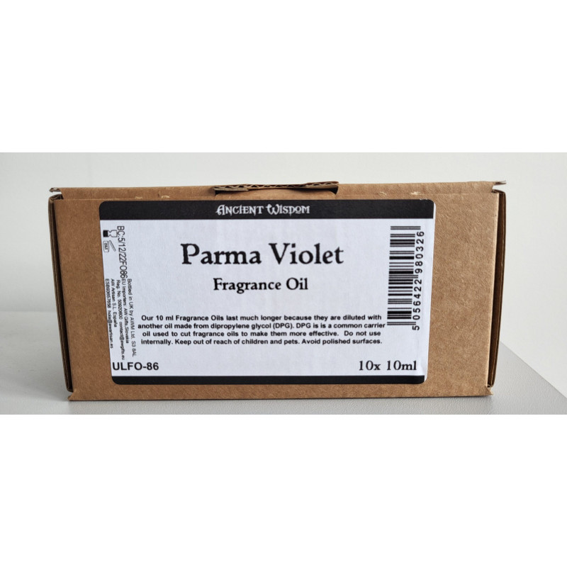 10 ml d'huile parfumée à la violette de Parme 10 ml d'huile de coton frais - SANS ÉTIQUETTE