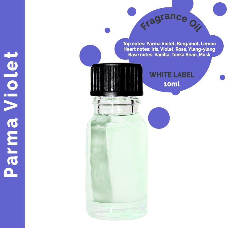 10 ml d'huile parfumée à la violette de Parme 10 ml d'huile de coton frais - SANS ÉTIQUETTE