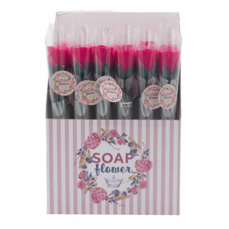 Fleur de savon prête à vendre au détail - Petite rose rouge