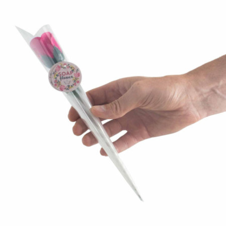 Fleur de savon prête à vendre au détail - Petite rose rouge