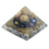 Pyramide d'orgonite - Reiki de minuit - 70 mm
