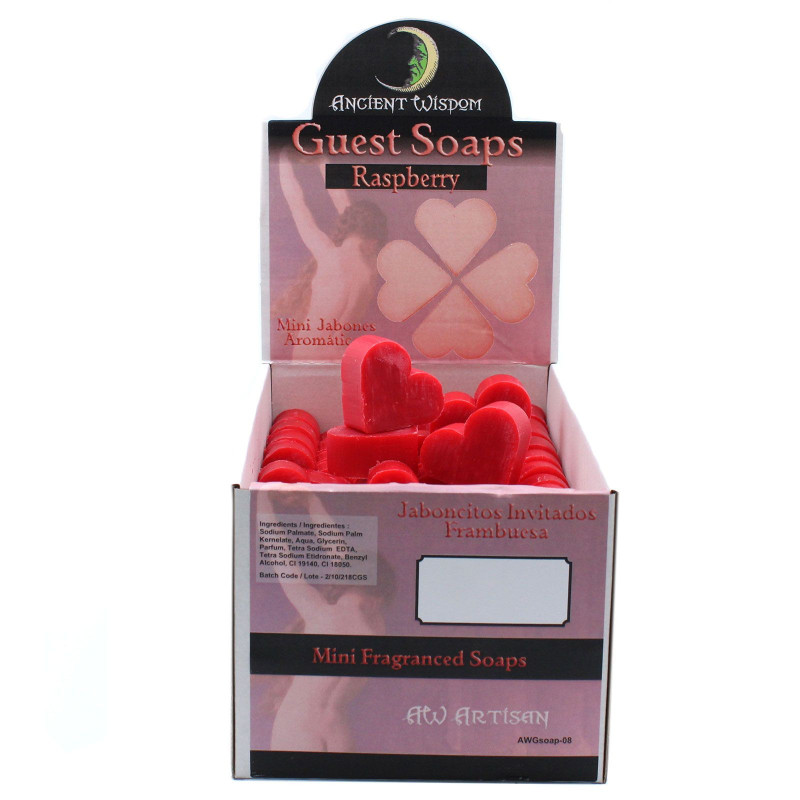 Savons d'invités Heart - Framboise