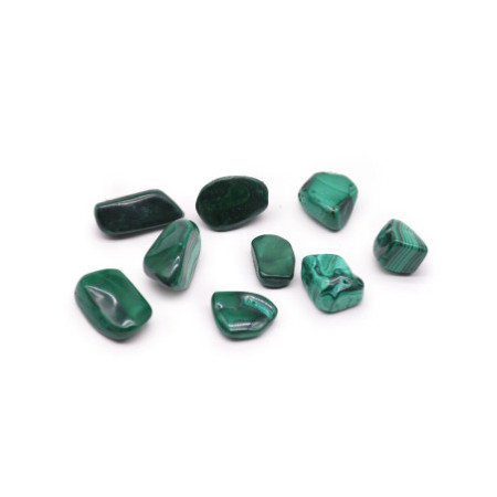 Lot de 24 pierres roulées - Malachite