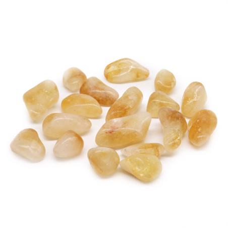 Lot de 24 pierres polies - Quartz citrine de qualité A
