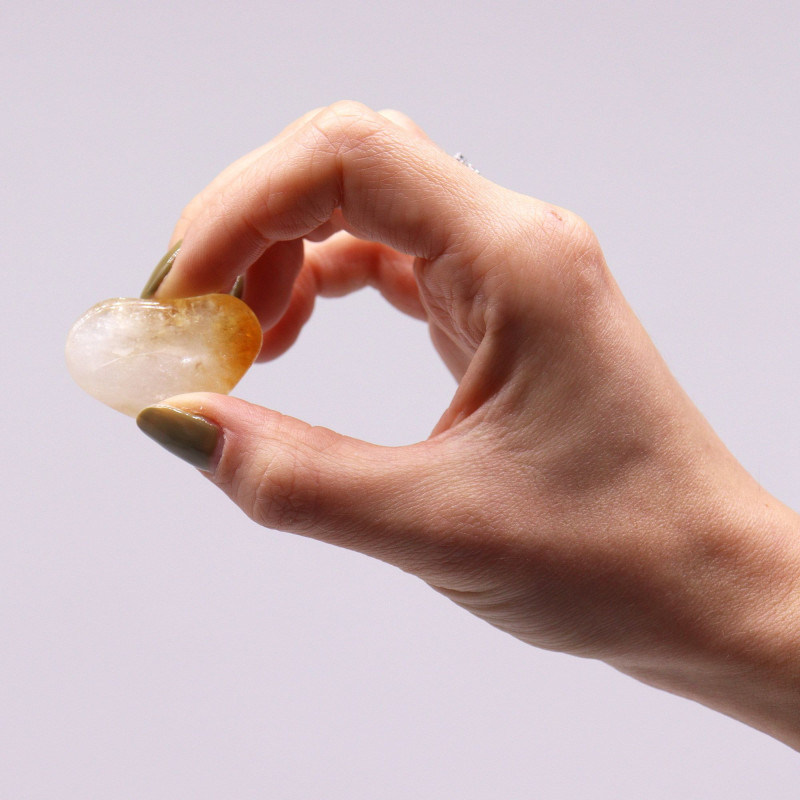 Lot de 24 pierres polies - Quartz citrine de qualité A