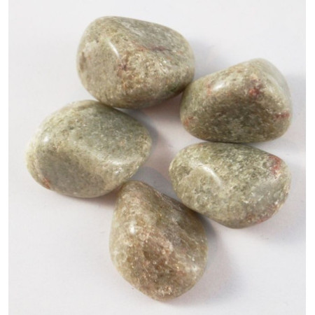 Lot de 24 pierres roulées - Aventurine blanche L