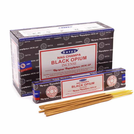 Bâtonnets d'encens Satya 15 g - Opium noir