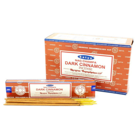 Bâtonnets d'encens Satya 15 g - Cannelle foncée