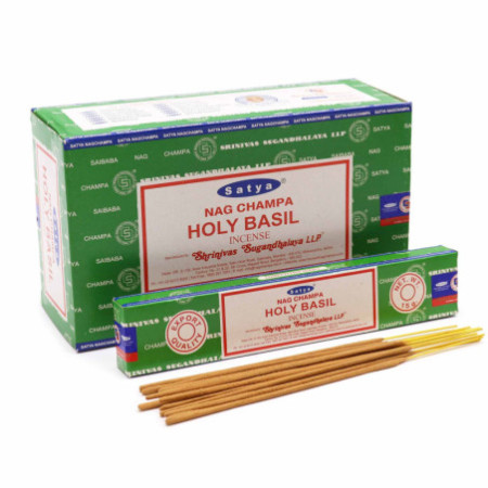 Bâtonnets d'encens Satya 15 g - Basilic sacré
