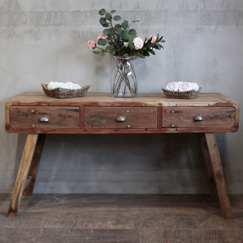 Console - Bois recyclé - 150x50x80cm