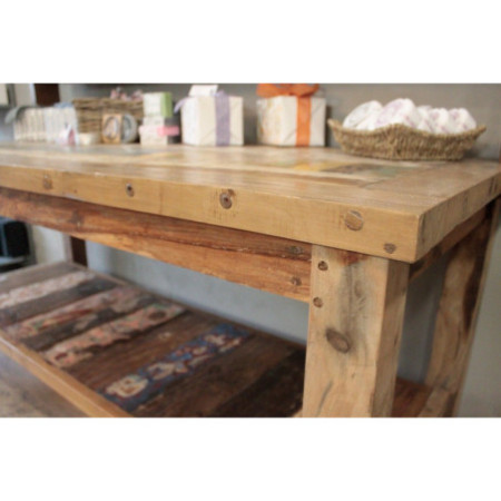 Table standard A&C 1,8 m avec étagère supérieure